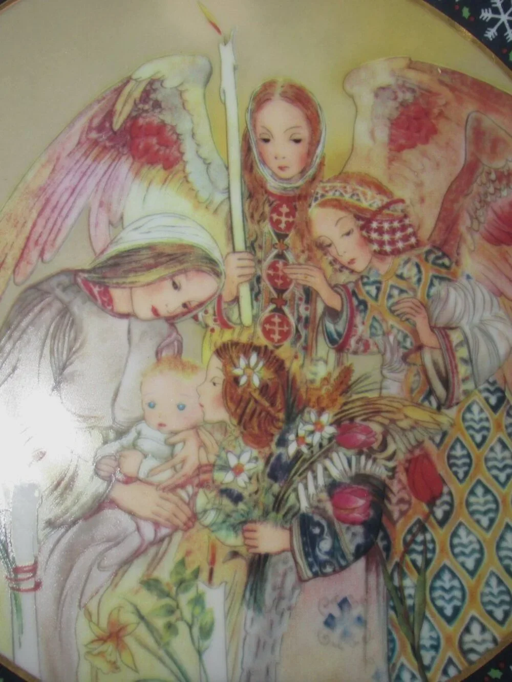 Sulamith Wulfing Christmas Plate 1987 Christmas Angles